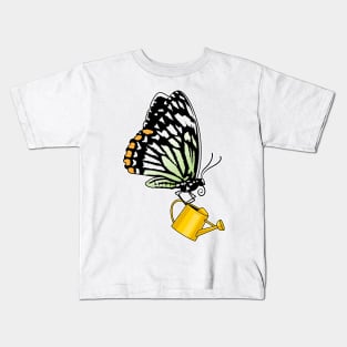 Butterfly Watering can Kids T-Shirt